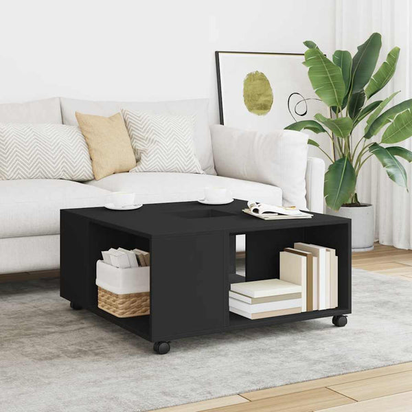 Schwarzer Couchtisch 80x80 cm