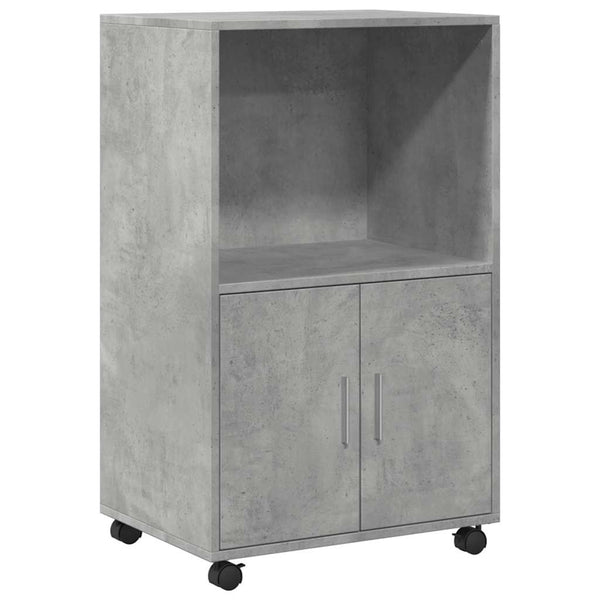 Rollschrank Betongrau 55x40x91 cm