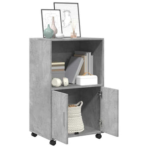 Rollschrank Betongrau 55x40x91 cm
