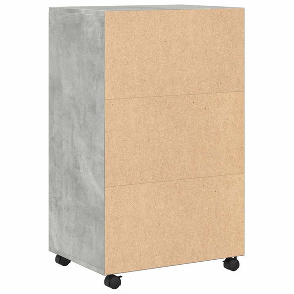 Rollschrank Betongrau 55x40x91 cm