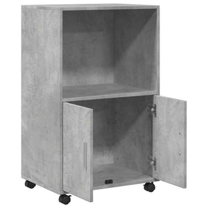 Rollschrank Betongrau 55x40x91 cm