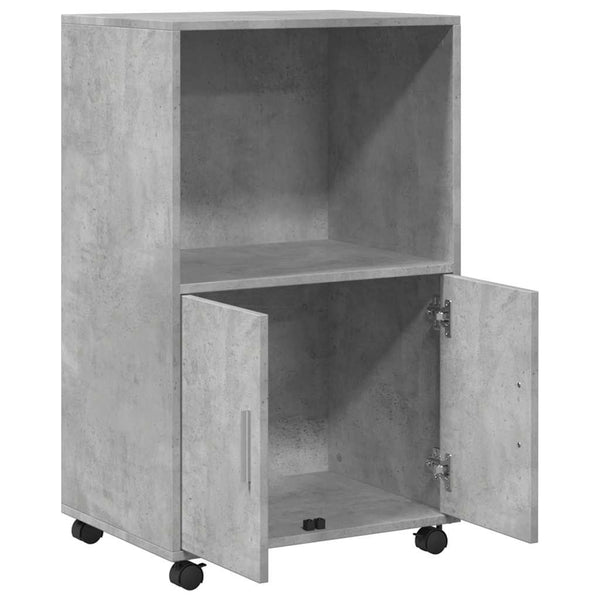 Rollschrank Betongrau 55x40x91 cm