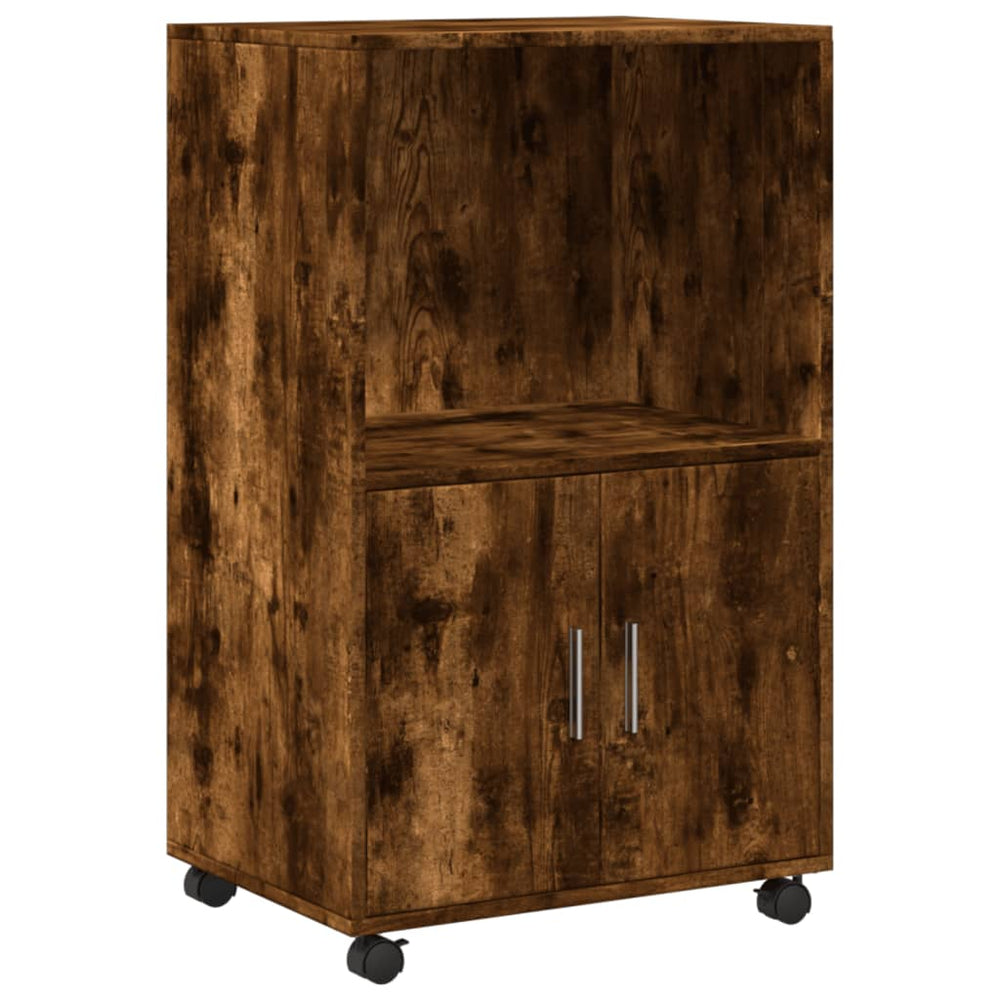 Rollschrank Räuchereiche 55x40x91 cm