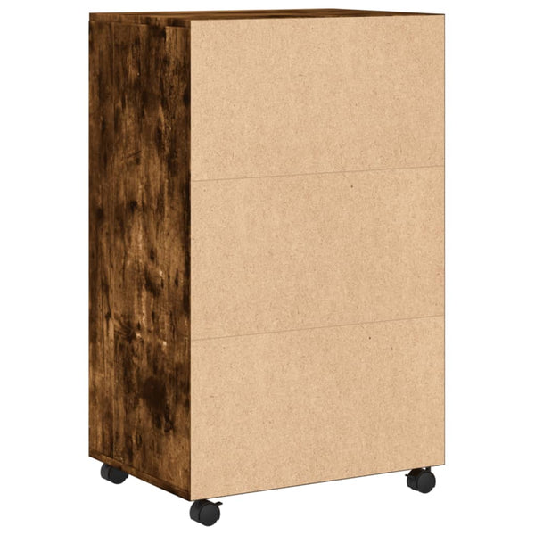Rollschrank Räuchereiche 55x40x91 cm