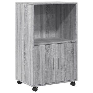 Rollschrank Grau Sonoma 55x40x91 cm