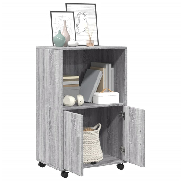 Rollschrank Grau Sonoma 55x40x91 cm
