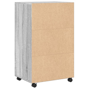 Rollschrank Grau Sonoma 55x40x91 cm
