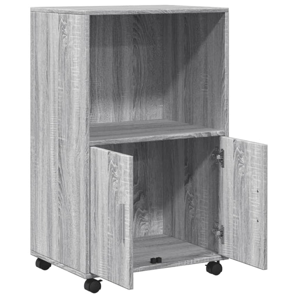 Rollschrank Grau Sonoma 55x40x91 cm