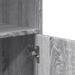 Rollschrank Grau Sonoma 55x40x91 cm