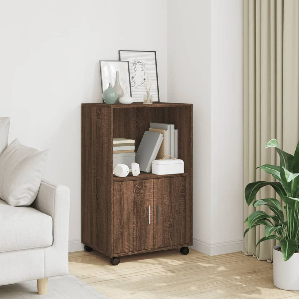 Rollschrank Braun Eichen-Optik