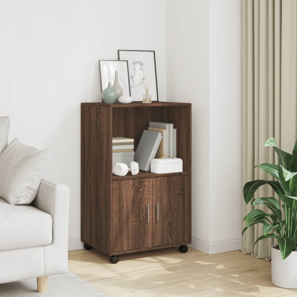 Rollschrank Braun Eichen-Optik