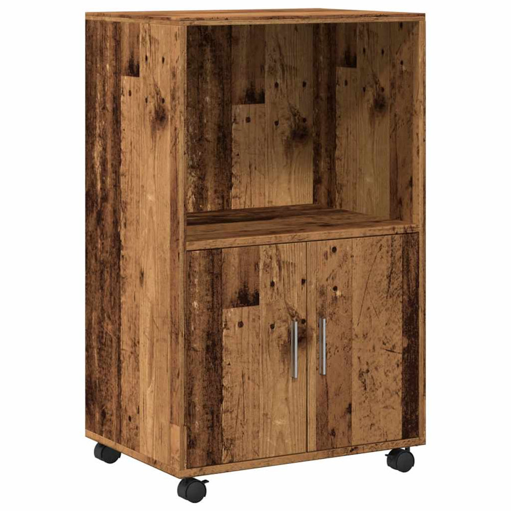 Rollschrank Altholz-Optik 55x40x91 cm