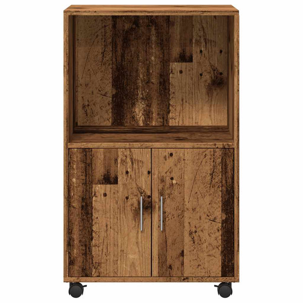 Rollschrank Altholz-Optik 55x40x91 cm