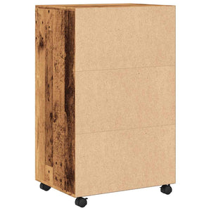 Rollschrank Altholz-Optik 55x40x91 cm