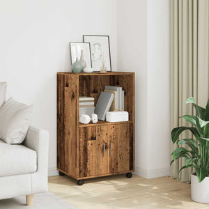 Rollschrank Altholz-Optik 55x40x91 cm