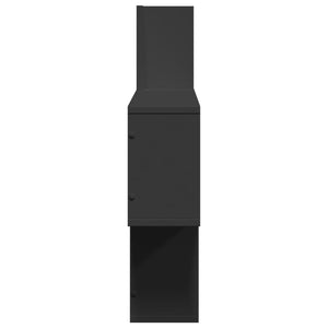 Schwarzes Wandregal 100 cm