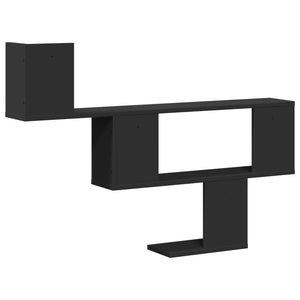 Schwarzes Wandregal 100 cm