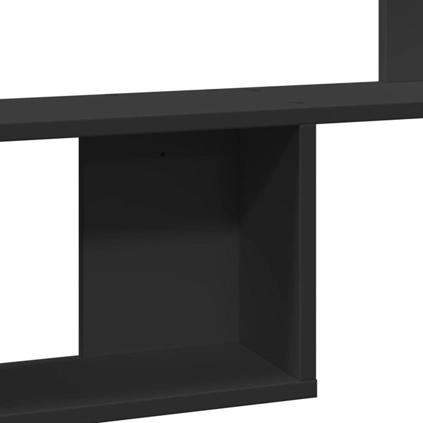 Schwarzes Wandregal 100 cm
