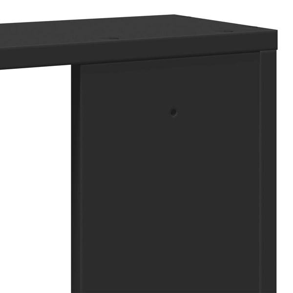 Schwarzes Wandregal 100 cm