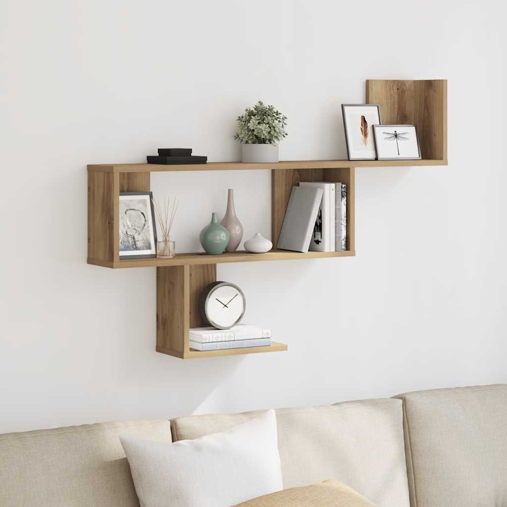 Wandregal Artisan Eiche 100x15x70 cm
