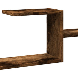 Wandregal Räuchereiche 104 cm