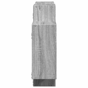 Graues Wandregal Sonoma, 159 cm