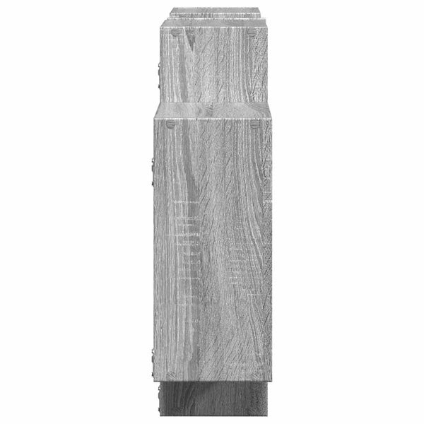 Graues Wandregal Sonoma, 159 cm