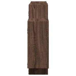 Wandregal Braun Eichenoptik 159 cm