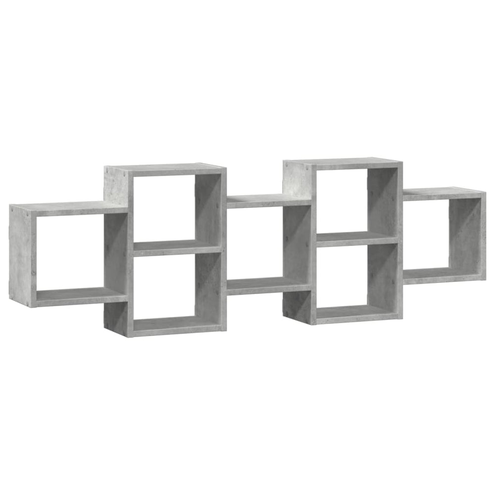 Wandregal Betongrau 129cm