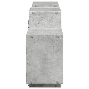 Wandregal Betongrau 129cm