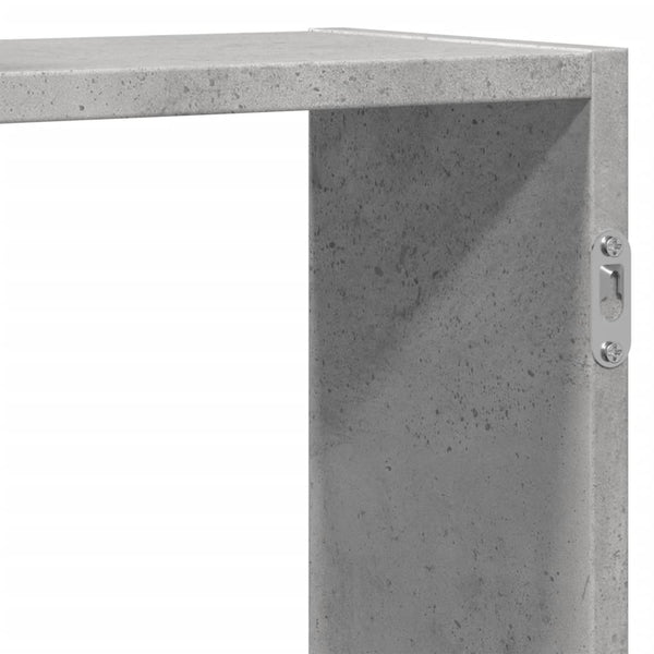 Wandregal Betongrau 129cm