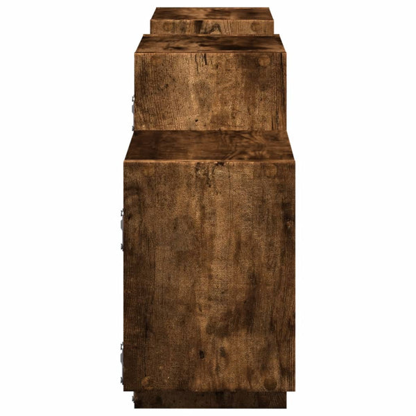 Wandregal Räuchereiche 129 cm