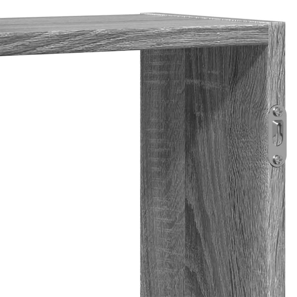 Graues Wandregal Sonoma, 129 cm
