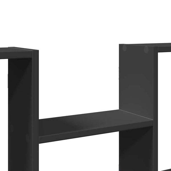 Schwarzes Wandregal 99x15x60 cm
