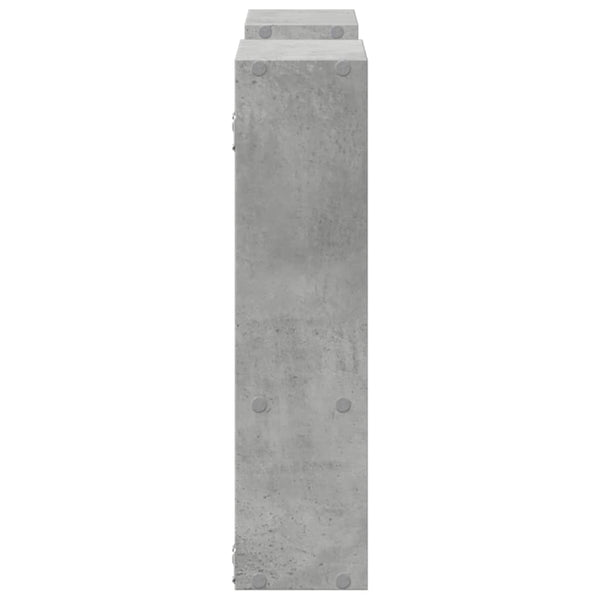 Betongraues Wandregal 99 cm