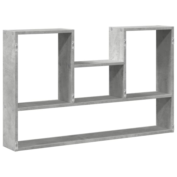 Betongraues Wandregal 99 cm