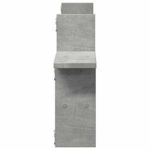 Wandregale 2er Set Betongrau 38x38 cm