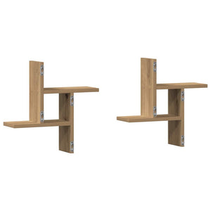 Wandregale 2er Set Artisan Eiche