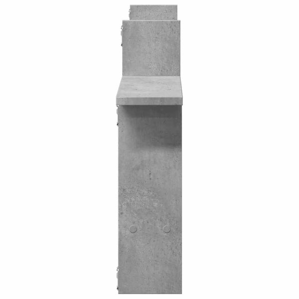 Wandregale 50x12x50 cm, Betongrau, 2er-Set