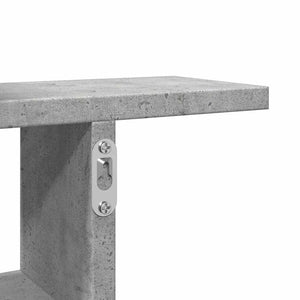 Wandregale 50x12x50 cm, Betongrau, 2er-Set