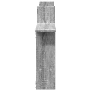 Wandregale Grau Sonoma 50x50 cm, 2er-Set