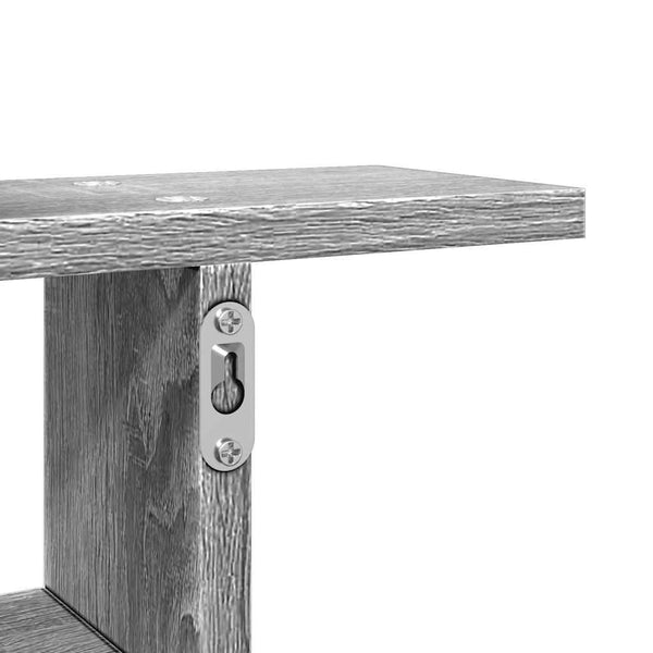 Wandregale Grau Sonoma 50x50 cm, 2er-Set