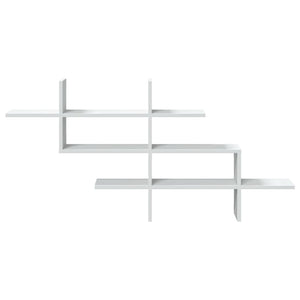 Weißes Wandregal 124,5 cm