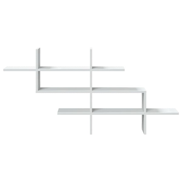Weißes Wandregal 124,5 cm