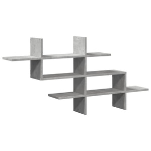Betongraues Wandregal 124,5 cm