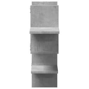 Betongraues Wandregal 124,5 cm