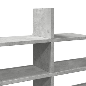 Betongraues Wandregal 124,5 cm