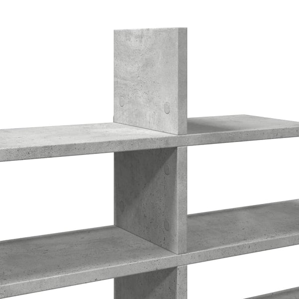 Betongraues Wandregal 124,5 cm