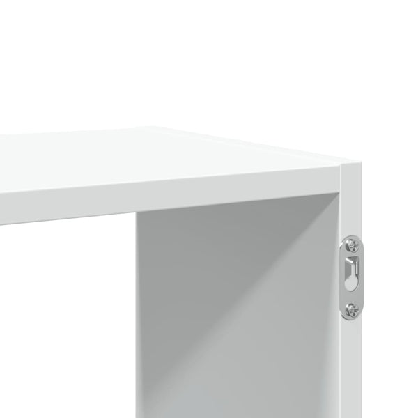 Weißes Wandregal 100x25x50 cm