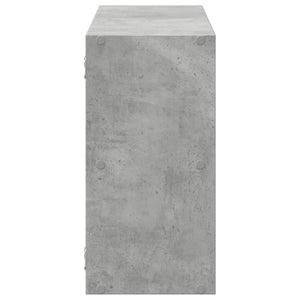 Betongraues Wandregal 100 cm